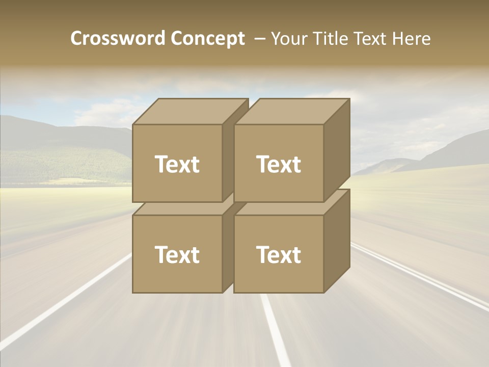 Stripped Blur Drive PowerPoint Template