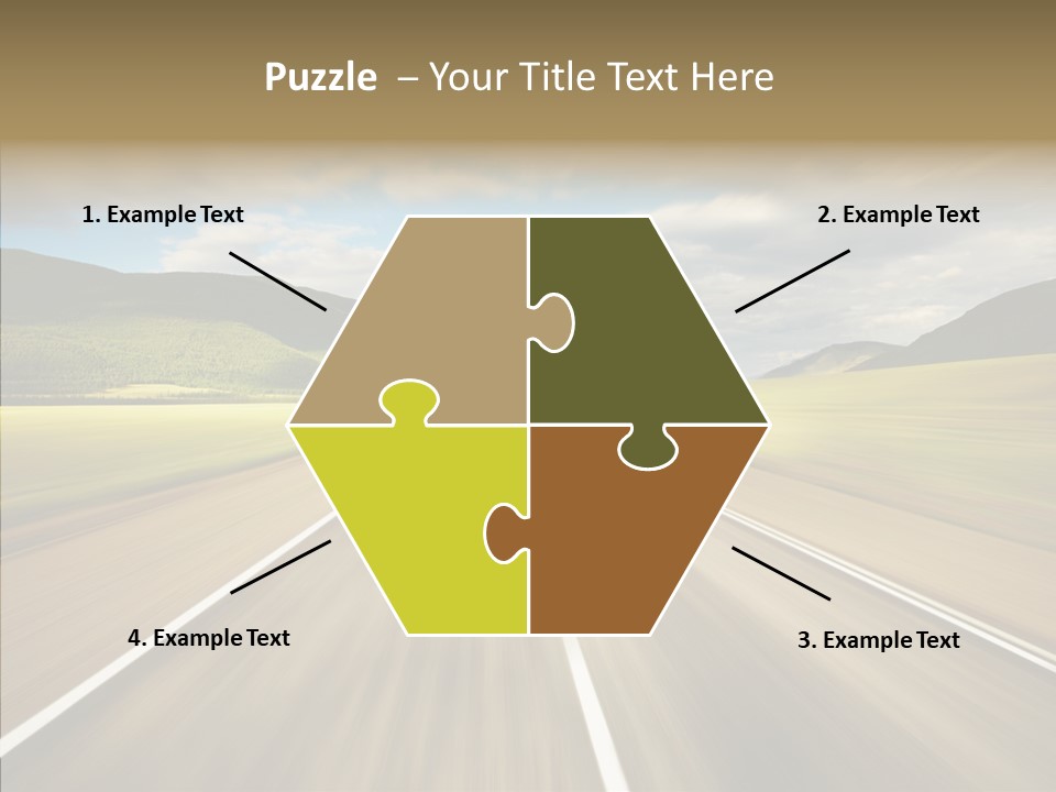 Stripped Blur Drive PowerPoint Template