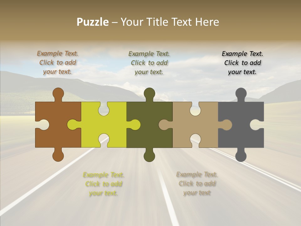 Stripped Blur Drive PowerPoint Template