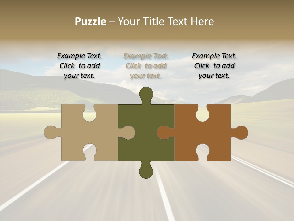 Stripped Blur Drive PowerPoint Template
