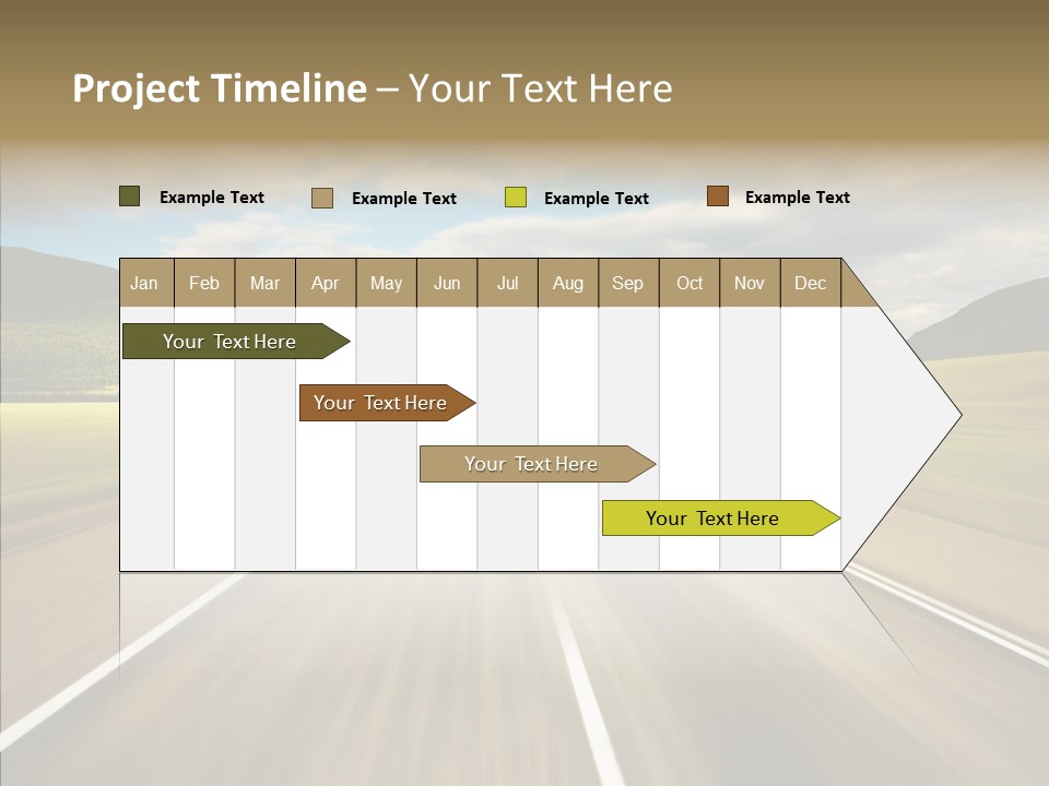 Stripped Blur Drive PowerPoint Template
