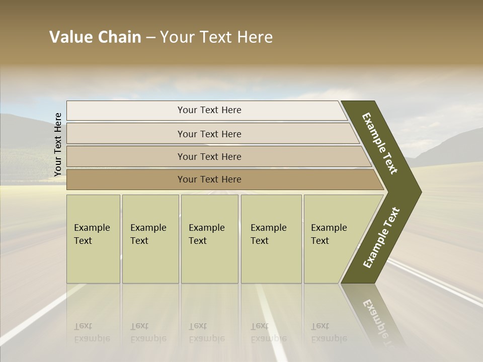 Stripped Blur Drive PowerPoint Template
