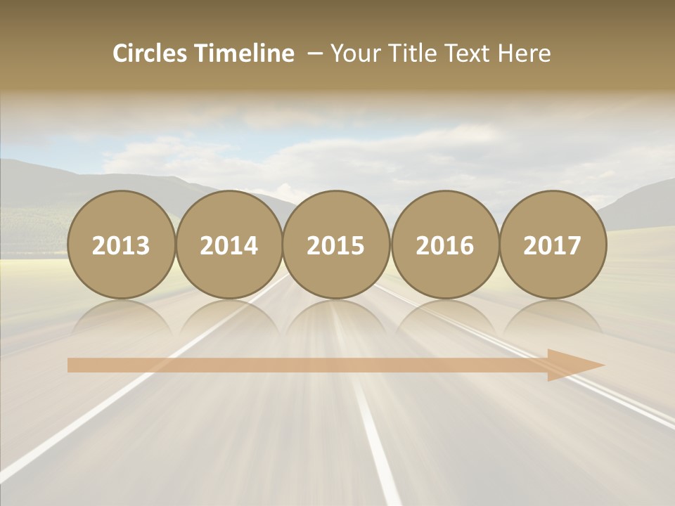 Stripped Blur Drive PowerPoint Template