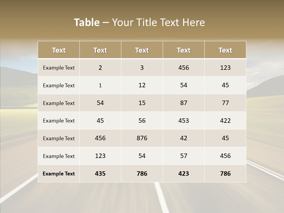 Stripped Blur Drive PowerPoint Template