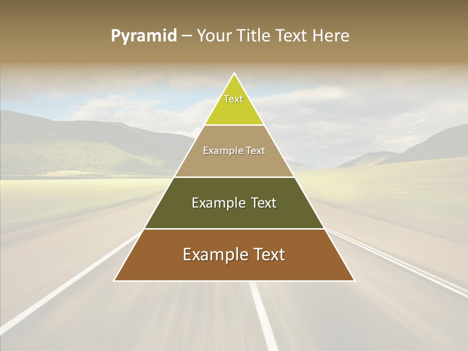 Stripped Blur Drive PowerPoint Template