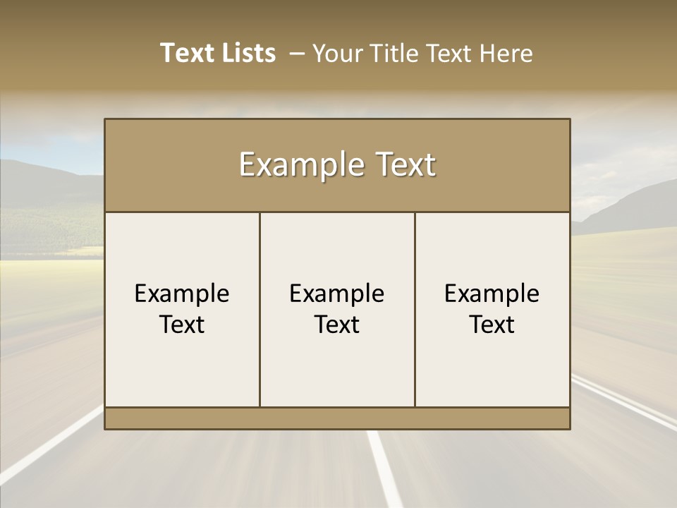 Stripped Blur Drive PowerPoint Template