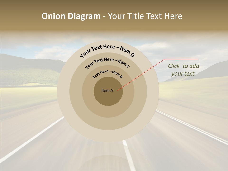 Stripped Blur Drive PowerPoint Template