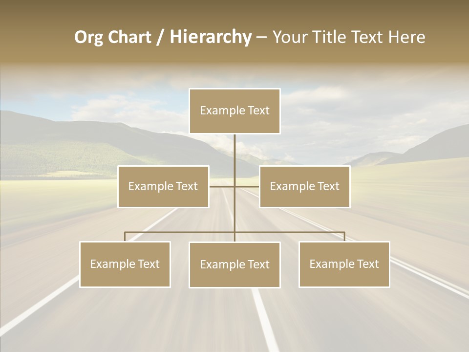 Stripped Blur Drive PowerPoint Template