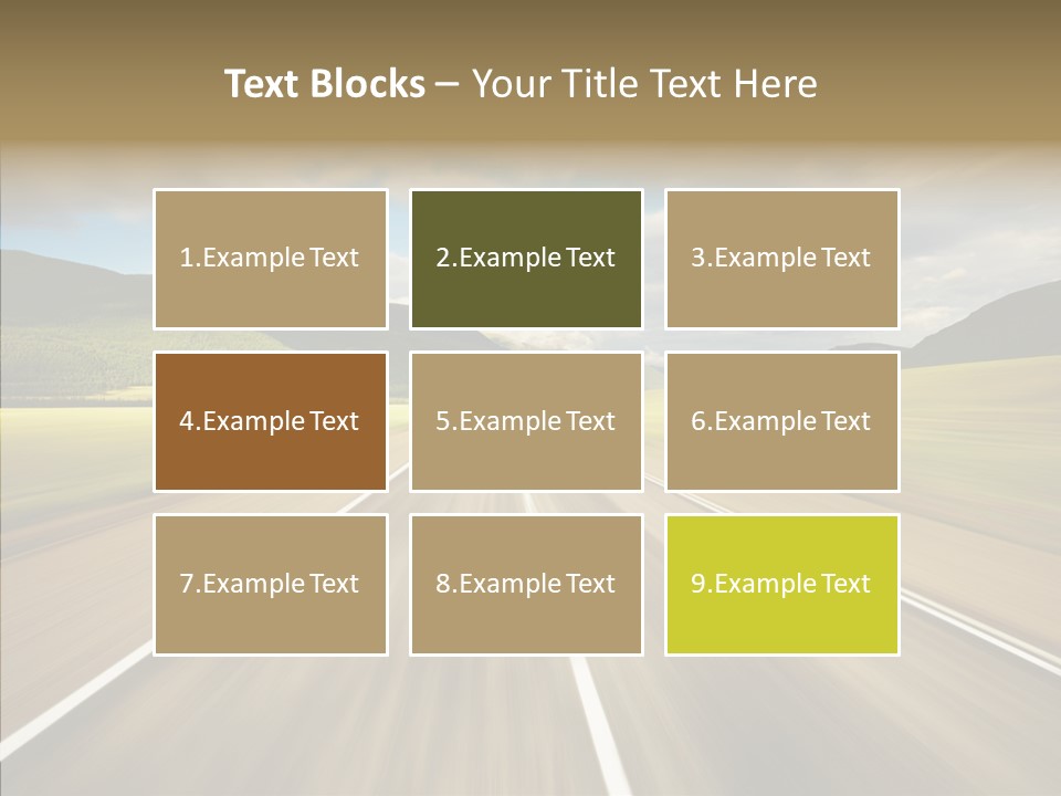 Stripped Blur Drive PowerPoint Template