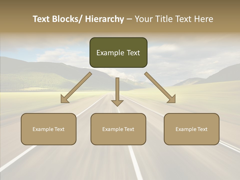 Stripped Blur Drive PowerPoint Template