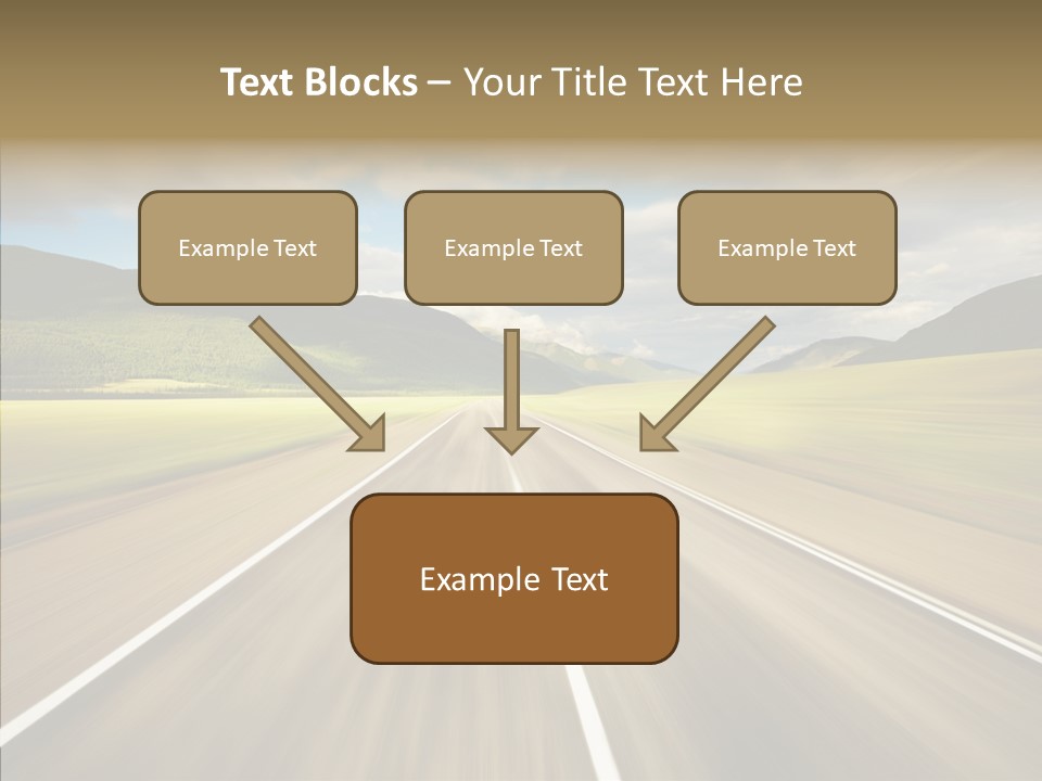 Stripped Blur Drive PowerPoint Template