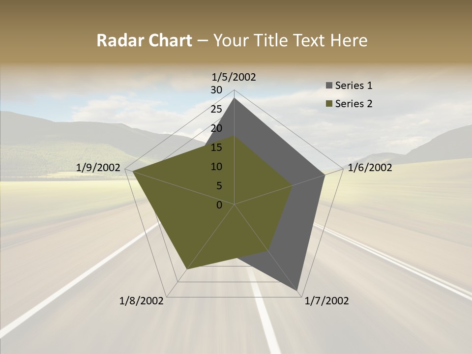 Stripped Blur Drive PowerPoint Template