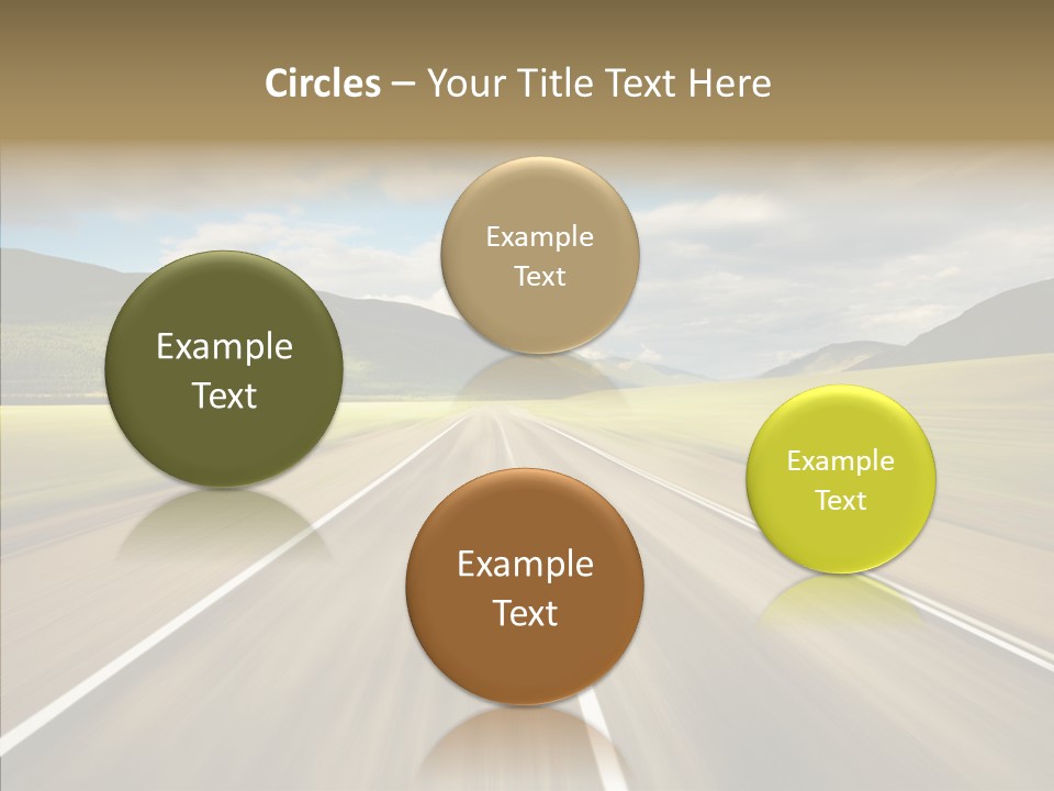 Stripped Blur Drive PowerPoint Template