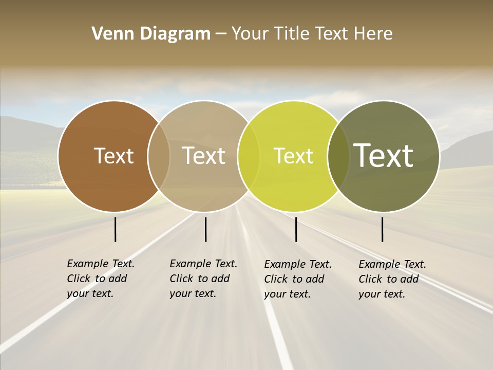 Stripped Blur Drive PowerPoint Template