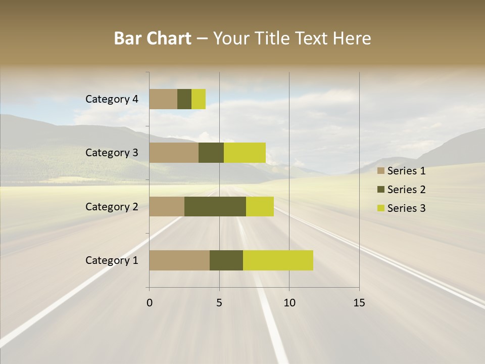 Stripped Blur Drive PowerPoint Template