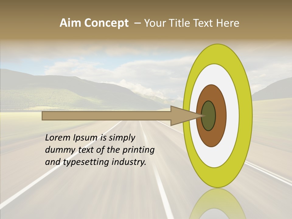 Stripped Blur Drive PowerPoint Template