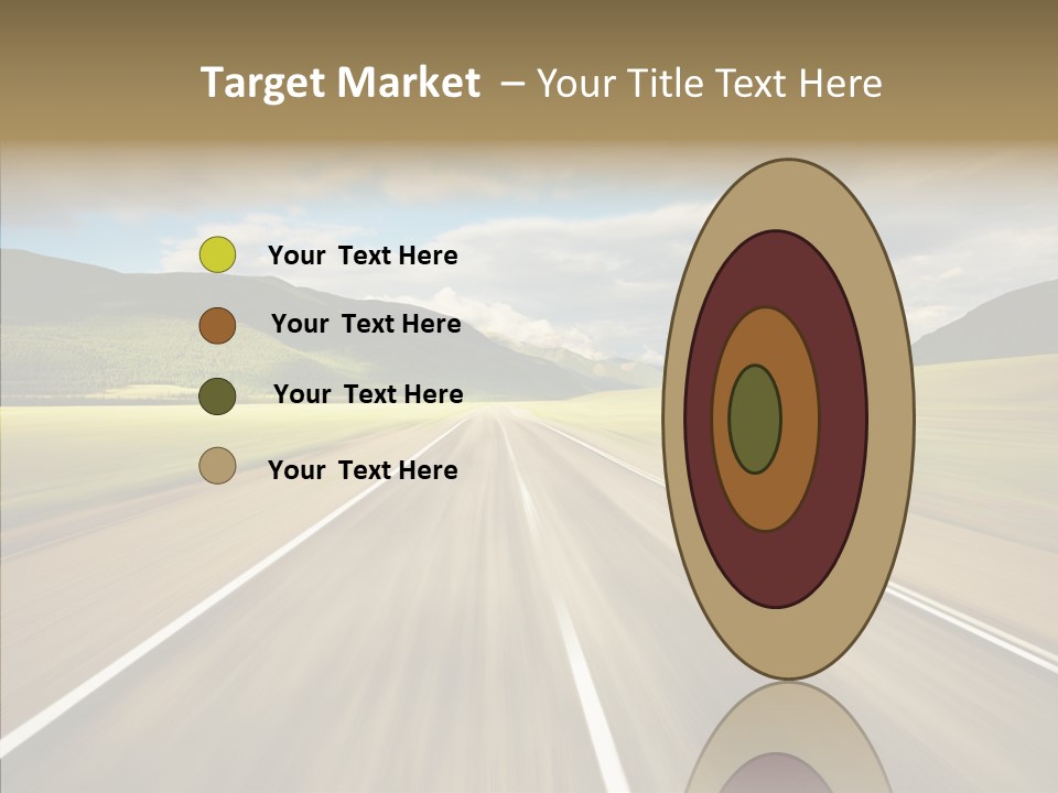 Stripped Blur Drive PowerPoint Template