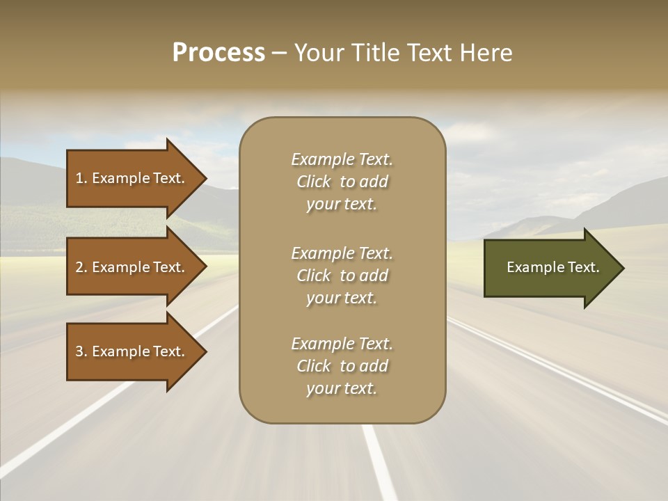 Stripped Blur Drive PowerPoint Template