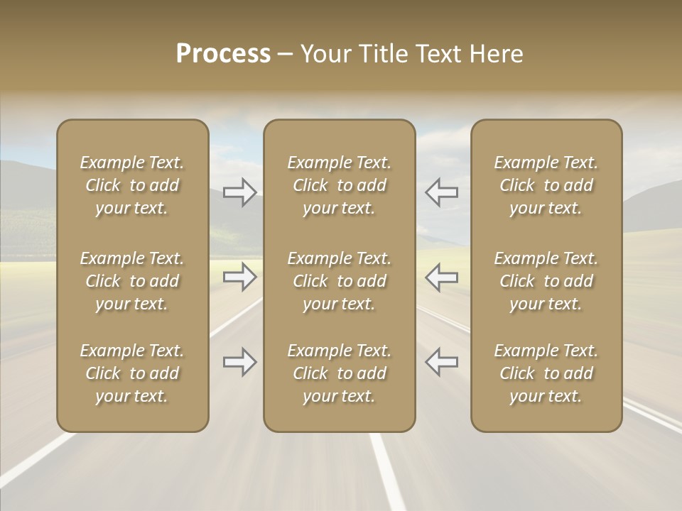 Stripped Blur Drive PowerPoint Template