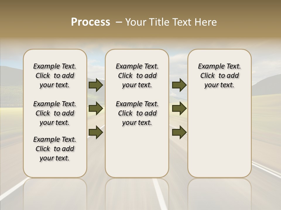 Stripped Blur Drive PowerPoint Template