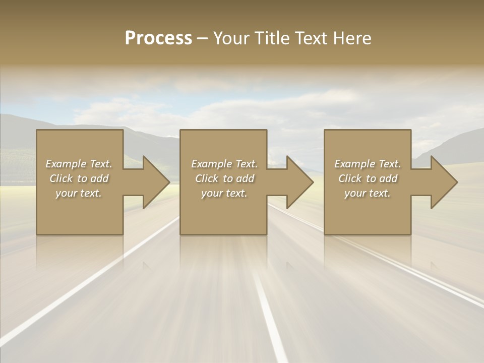 Stripped Blur Drive PowerPoint Template