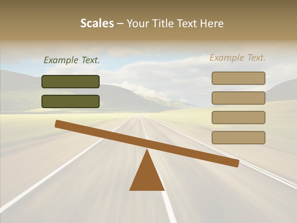 Stripped Blur Drive PowerPoint Template