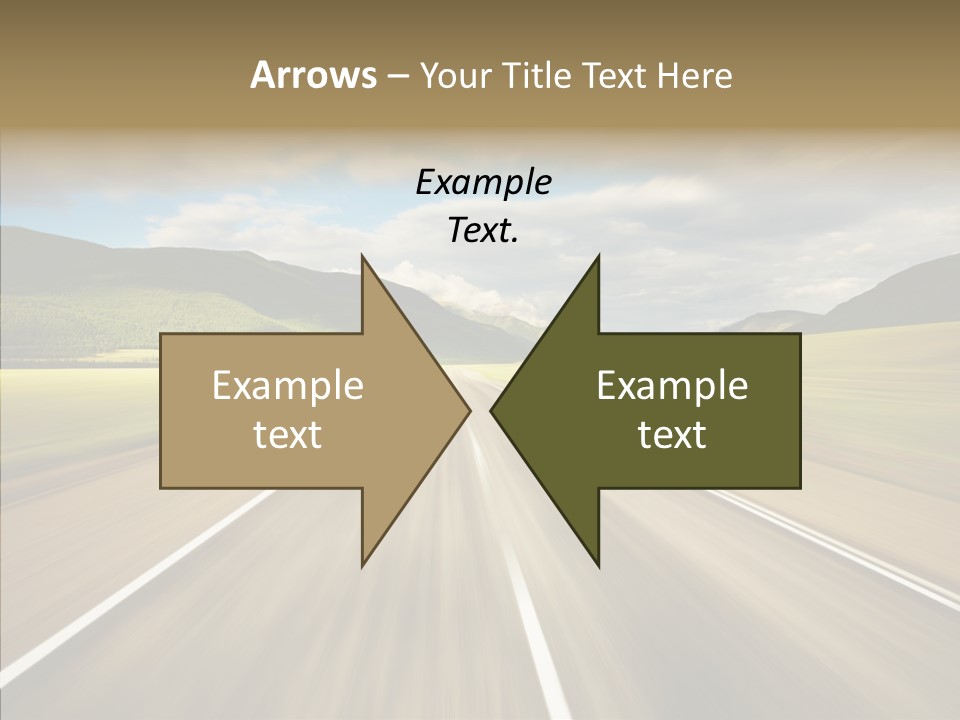 Stripped Blur Drive PowerPoint Template