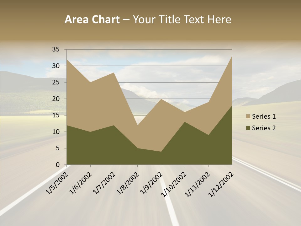Stripped Blur Drive PowerPoint Template