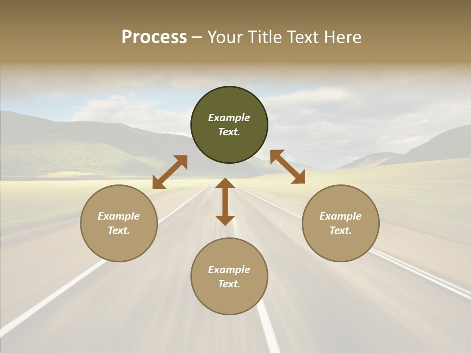 Stripped Blur Drive PowerPoint Template