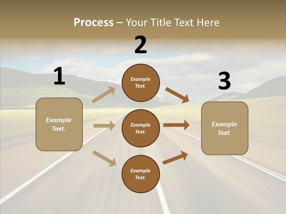 Stripped Blur Drive PowerPoint Template