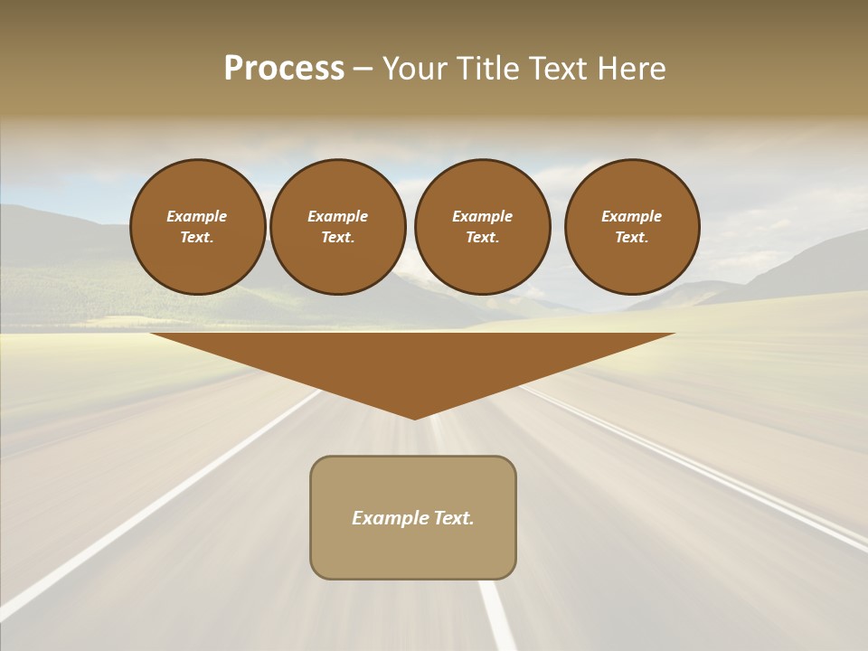 Stripped Blur Drive PowerPoint Template