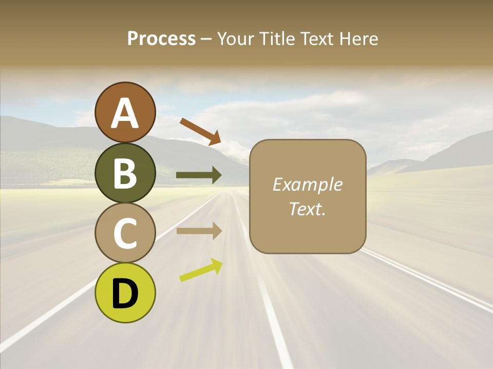 Stripped Blur Drive PowerPoint Template