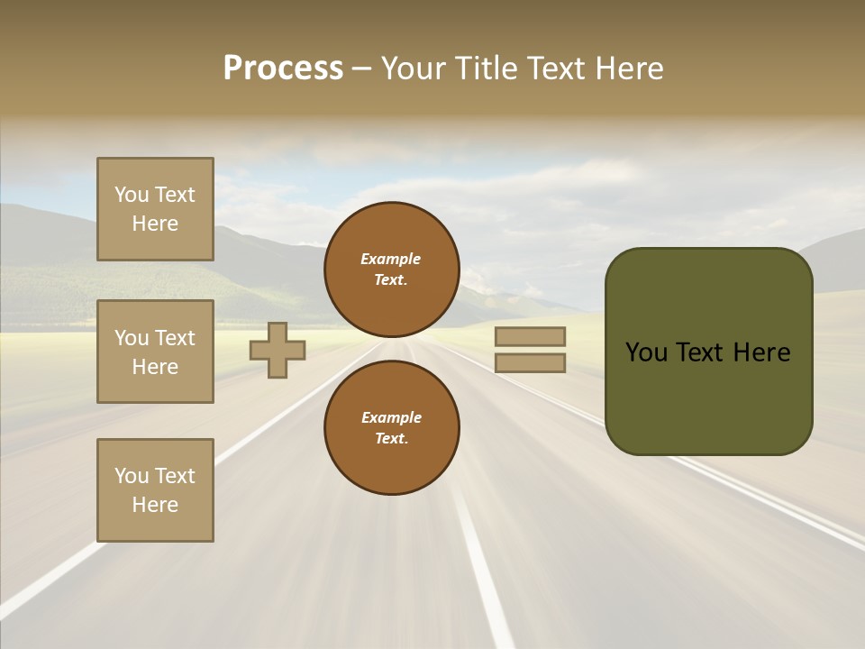 Stripped Blur Drive PowerPoint Template