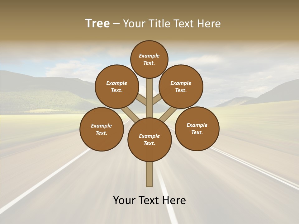 Stripped Blur Drive PowerPoint Template