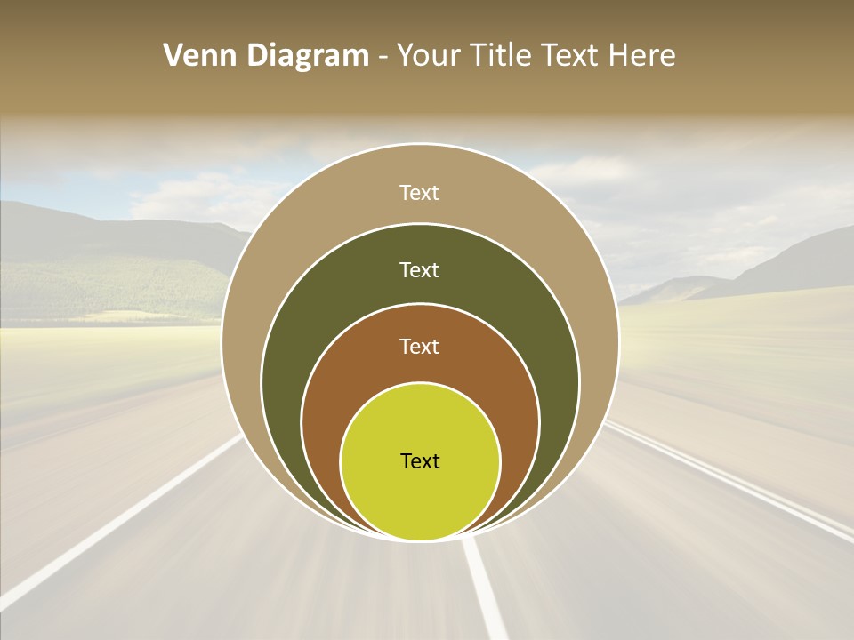 Stripped Blur Drive PowerPoint Template