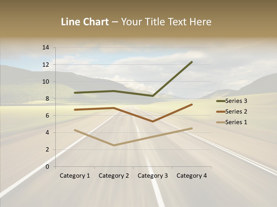 Stripped Blur Drive PowerPoint Template