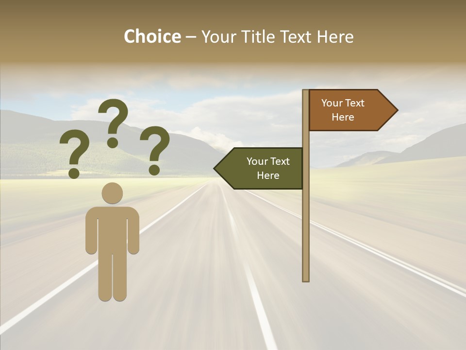 Stripped Blur Drive PowerPoint Template