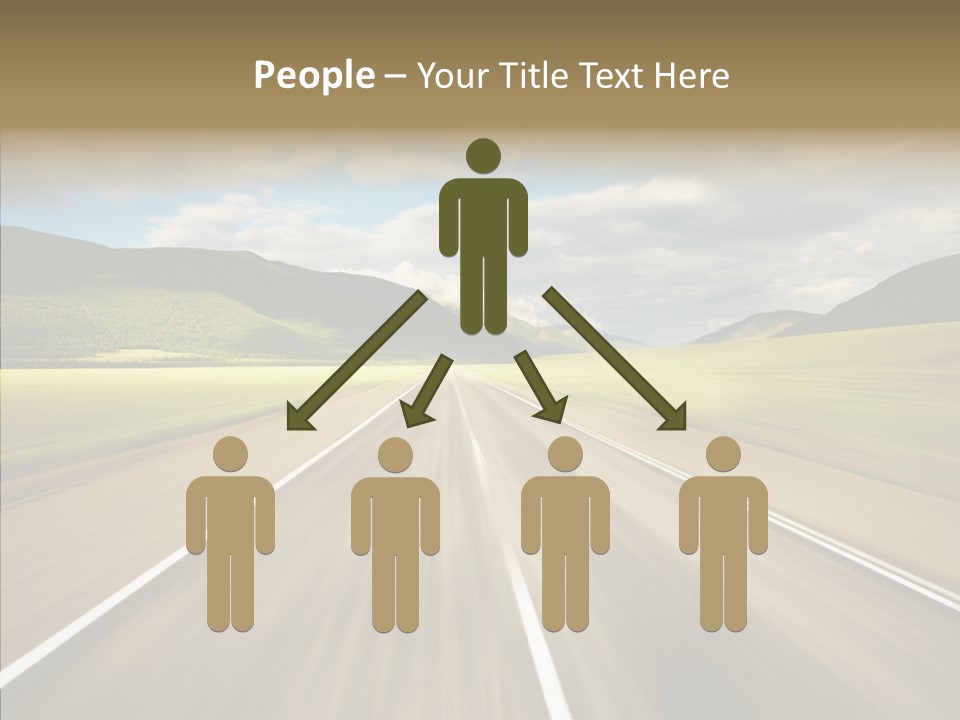 Stripped Blur Drive PowerPoint Template