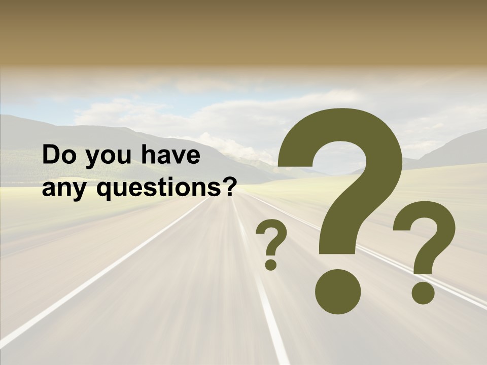 Stripped Blur Drive PowerPoint Template