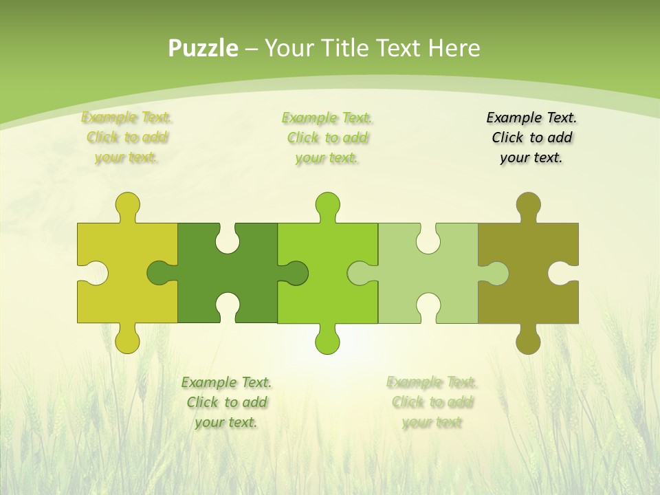 Green Orange Summertime PowerPoint Template