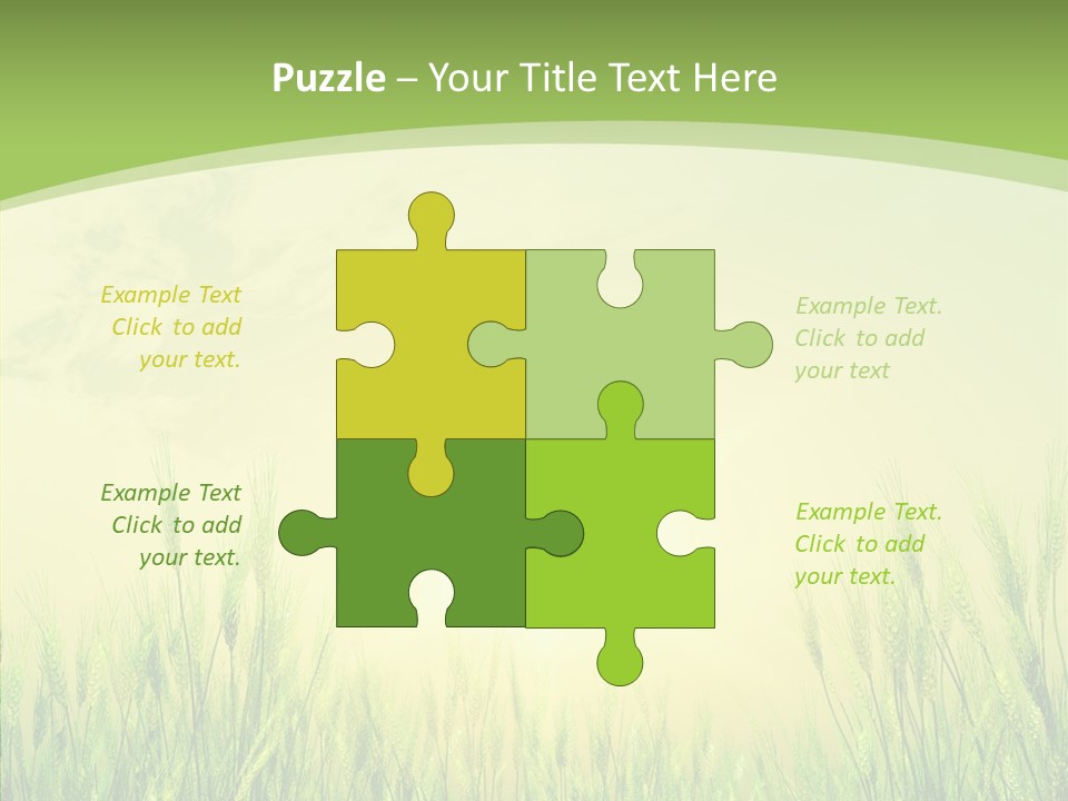 Green Orange Summertime PowerPoint Template