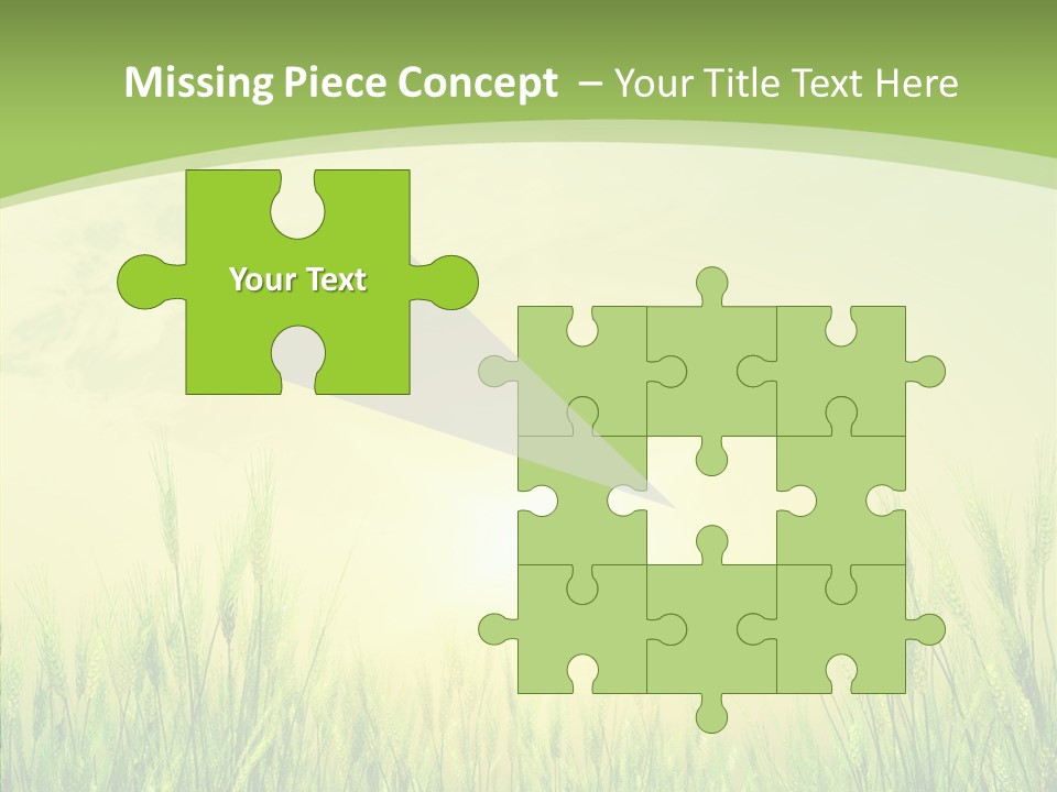 Green Orange Summertime PowerPoint Template