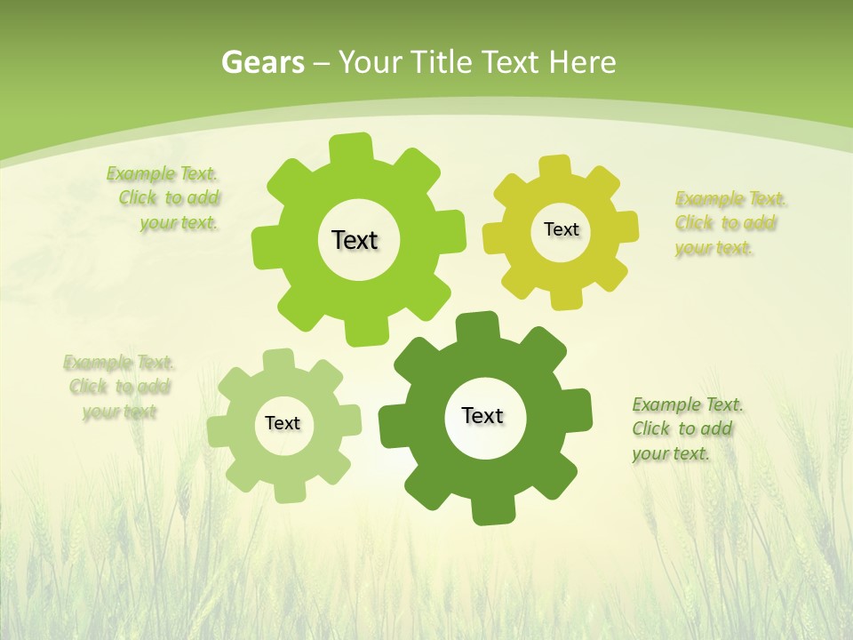 Green Orange Summertime PowerPoint Template