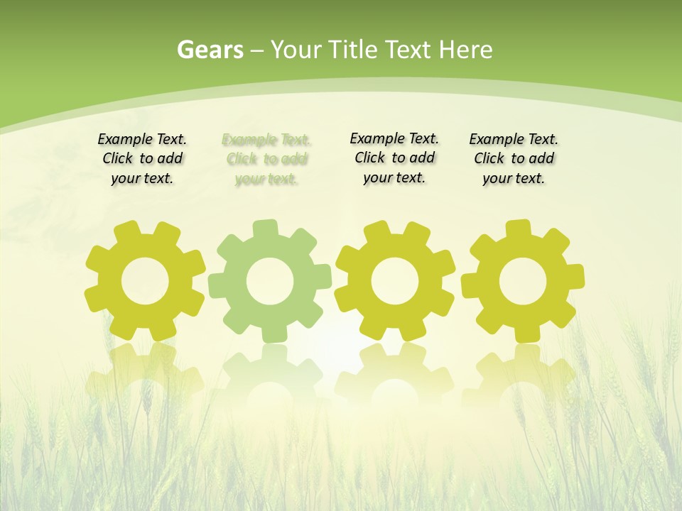 Green Orange Summertime PowerPoint Template