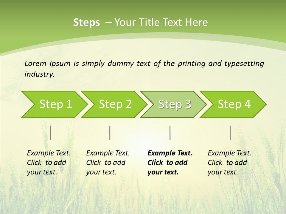 Green Orange Summertime PowerPoint Template