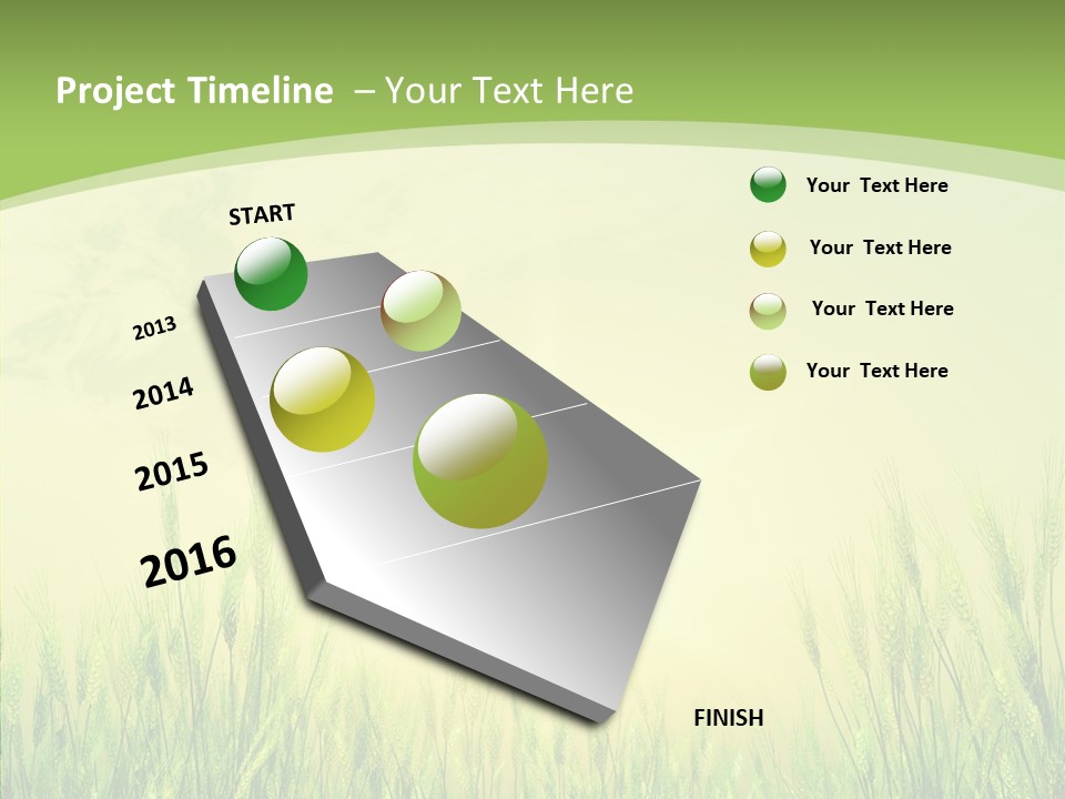 Green Orange Summertime PowerPoint Template