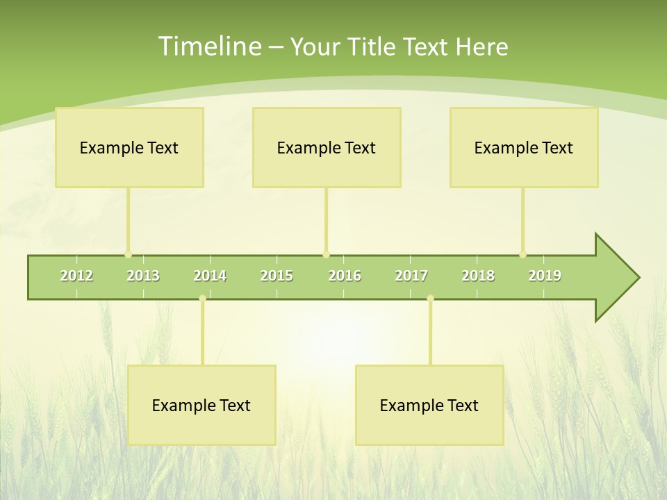Green Orange Summertime PowerPoint Template