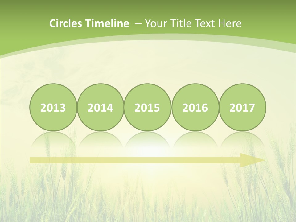 Green Orange Summertime PowerPoint Template