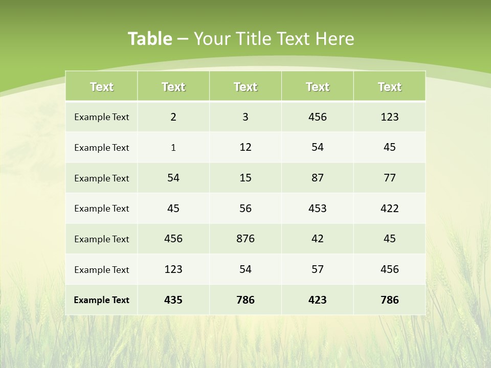 Green Orange Summertime PowerPoint Template