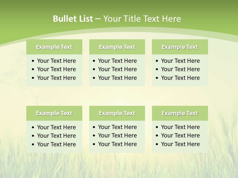 Green Orange Summertime PowerPoint Template